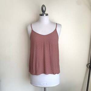 Dusty Rose Polkadot Tank Top